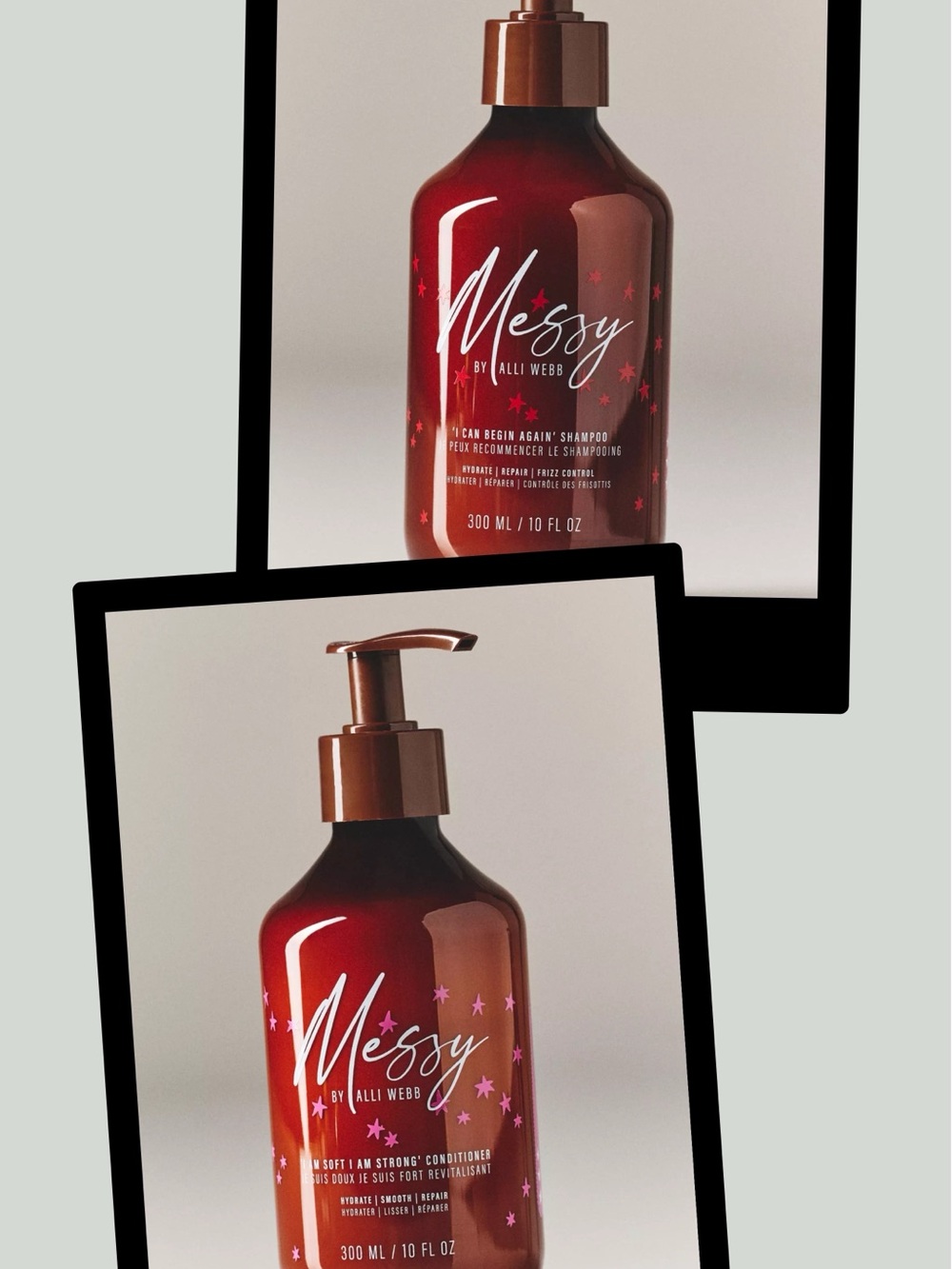 MESSY BY ALLI WEBB SHAMPOO + CONDITIONER FULL SIZE NEW SEPHORA LUXURY HAIR